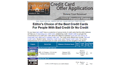 Desktop Screenshot of creditcardofferapplication.com