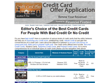Tablet Screenshot of creditcardofferapplication.com